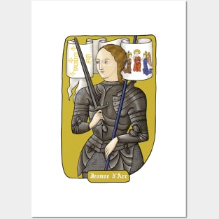 Joan of Arc, saint, heroine of France Posters and Art